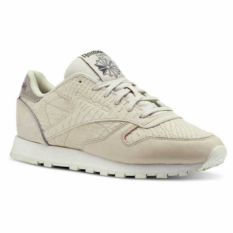 Reebok Classic Leather Tenisky Damske - Béžové LH3160BX